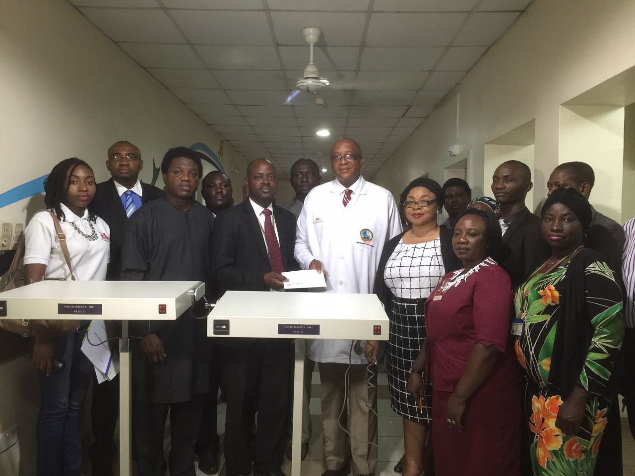 EL-LAB- Donates-Phototherapy-equipment-to-Health-Care-Center-Festac Town (1)
